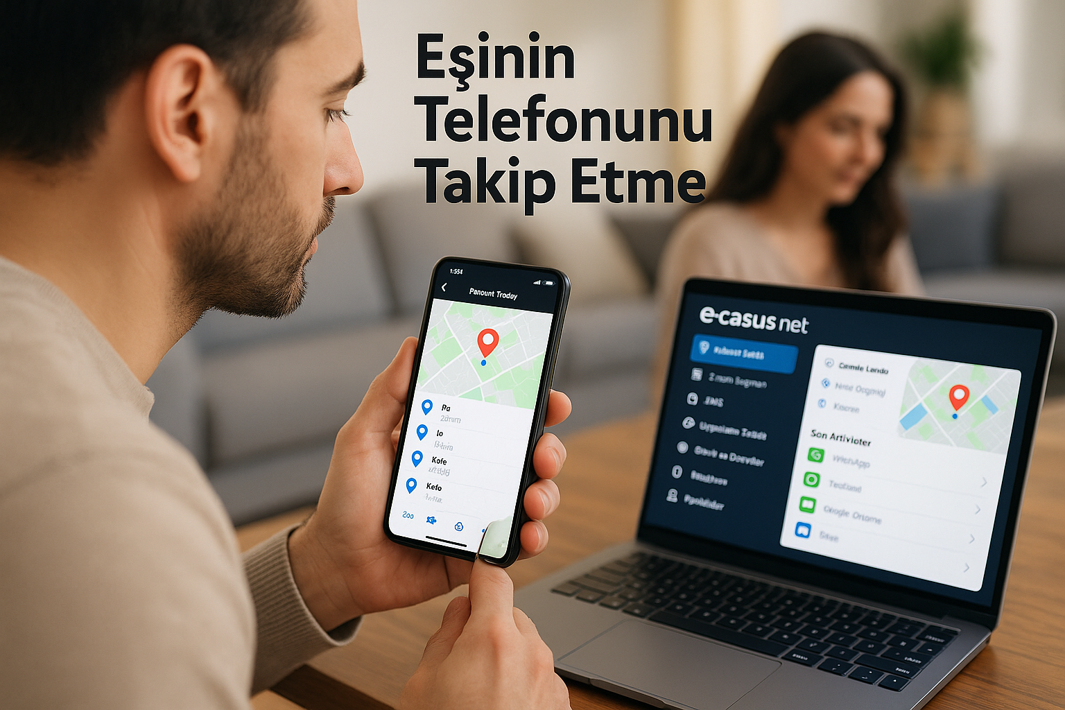 eşinin telefonunu takip etme